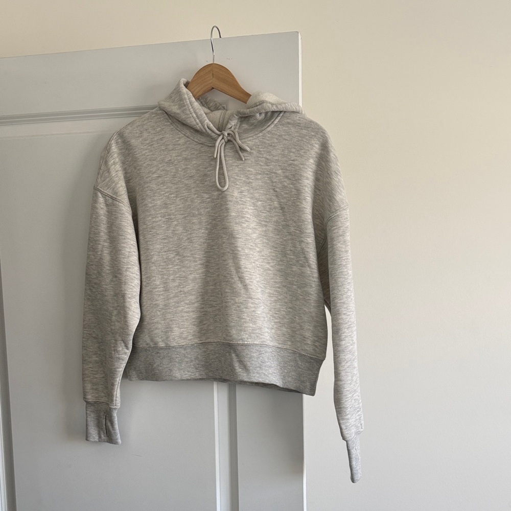 Gray Women's Cropped Hoodie